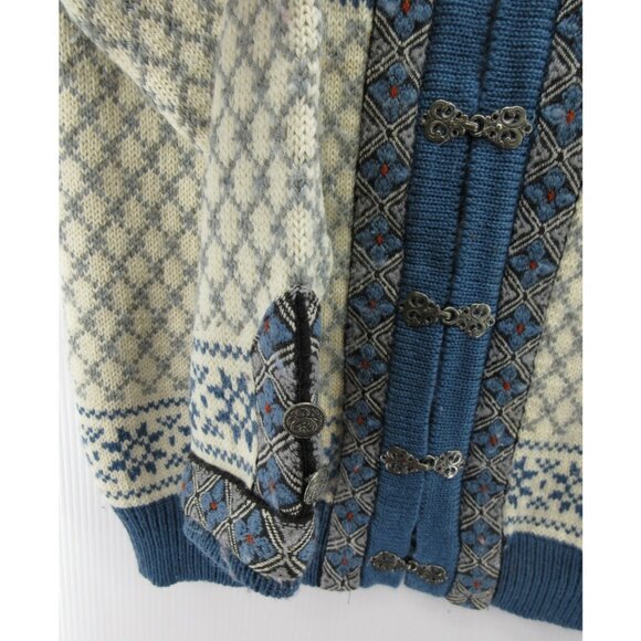 VINTAGE Dale Of Norway Sweater Medium Skandia Cardigan Nordic Ski - Picture 3 of 12